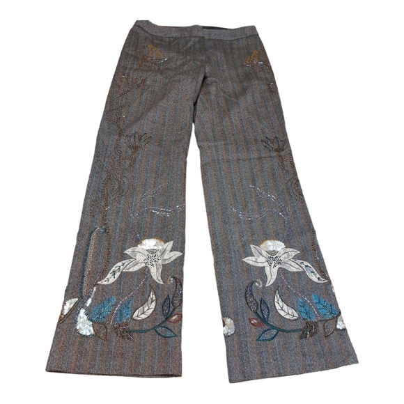 Y2K Junior EXPRESS STRETCH Herringbone Beaded Dress Pants...